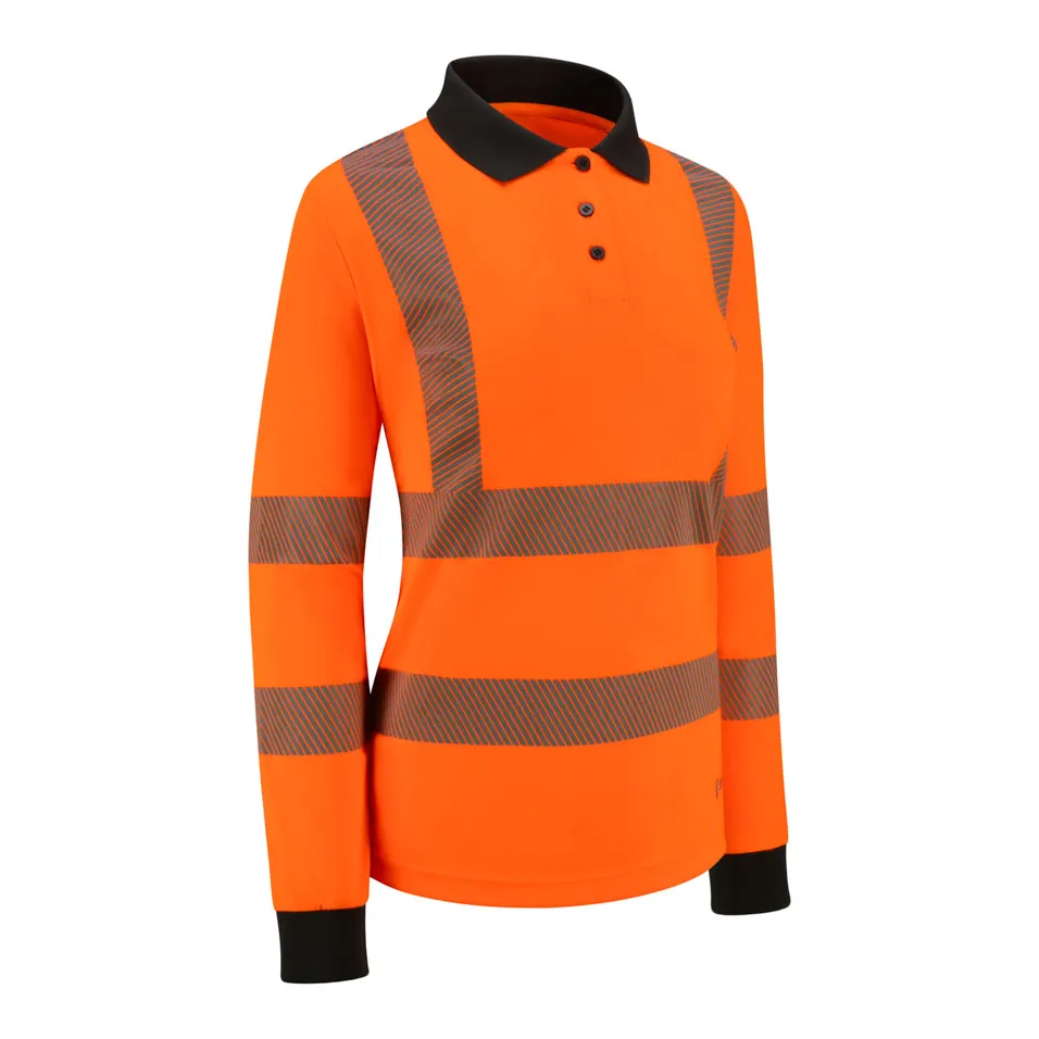 Beeswift B-Seen Womens L/S Exec Hi-Vis Polo Shirt